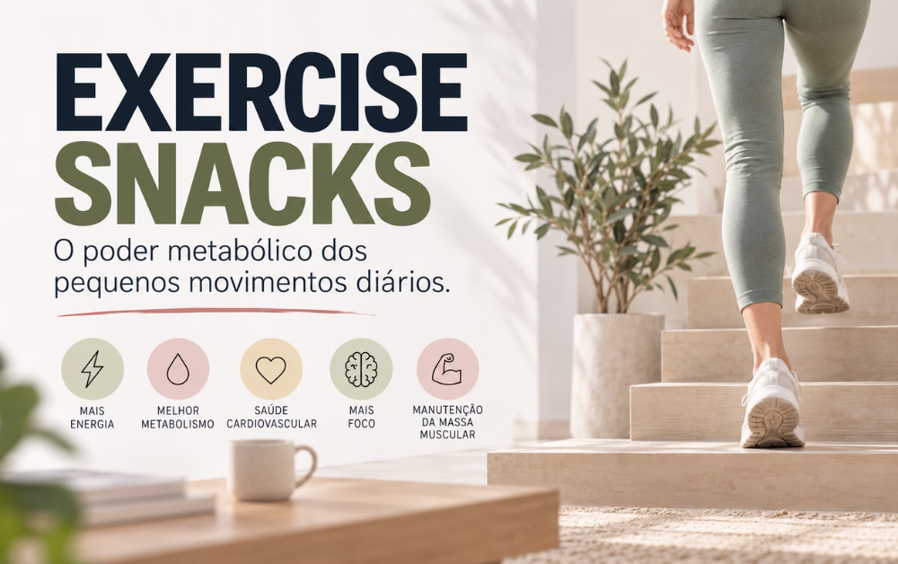 Read more about the article Exercise Snacks: o poder metabólico dos pequenos movimentos diários