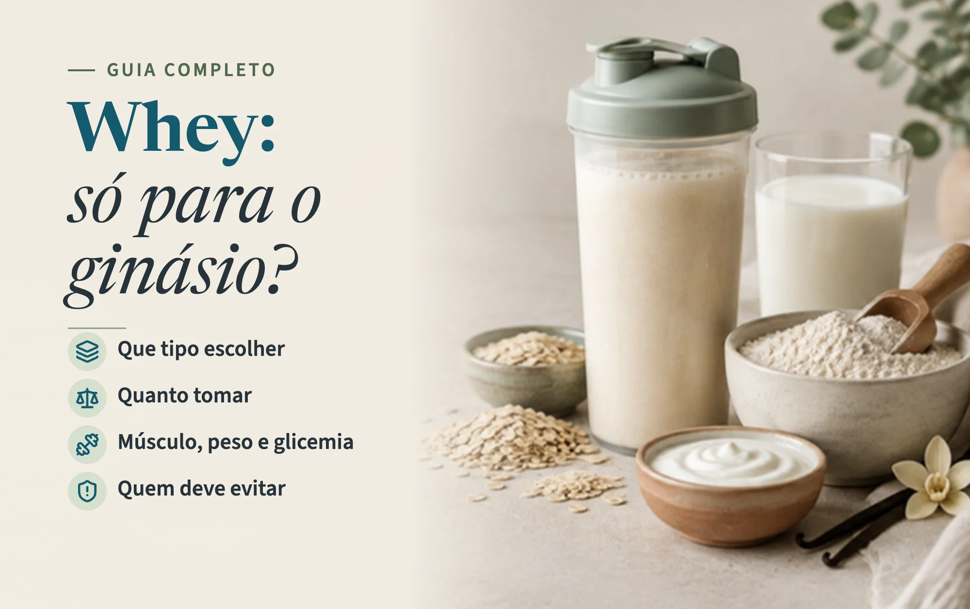 Read more about the article Proteína whey: para que serve, quanto tomar e como escolher